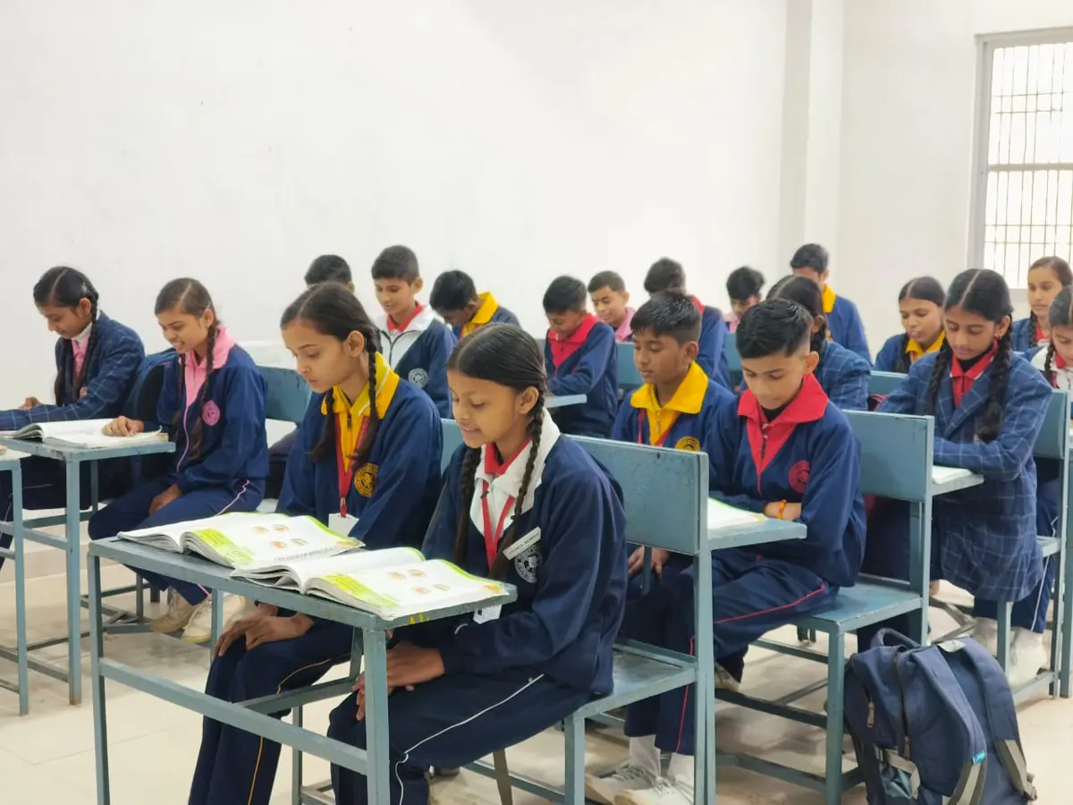 Students focused at their desks