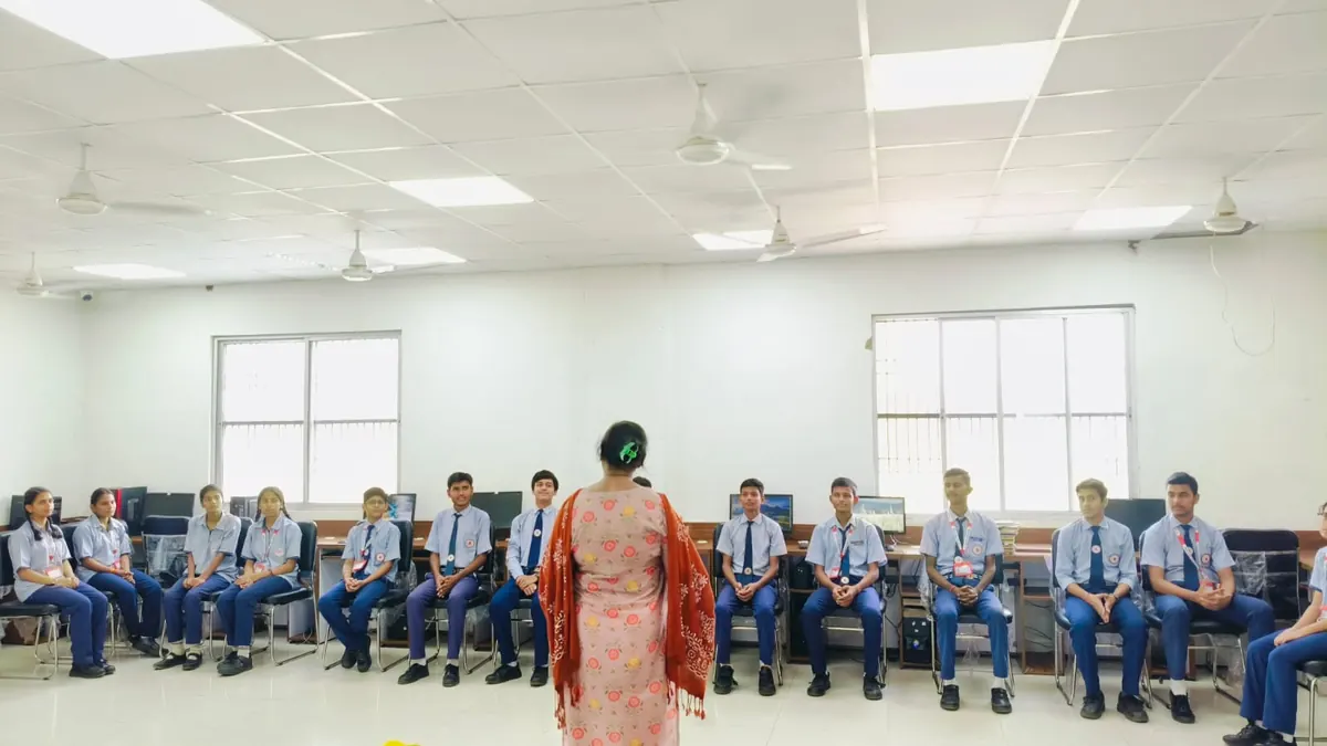 Students in an activity session
