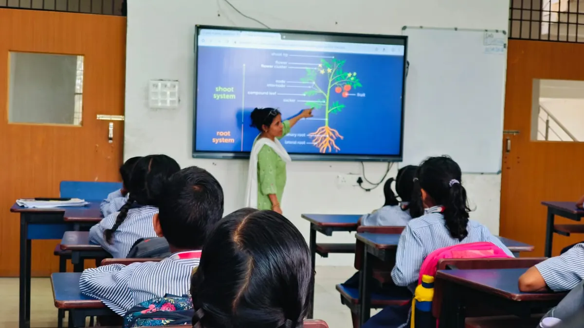 Smart classroom with digital board